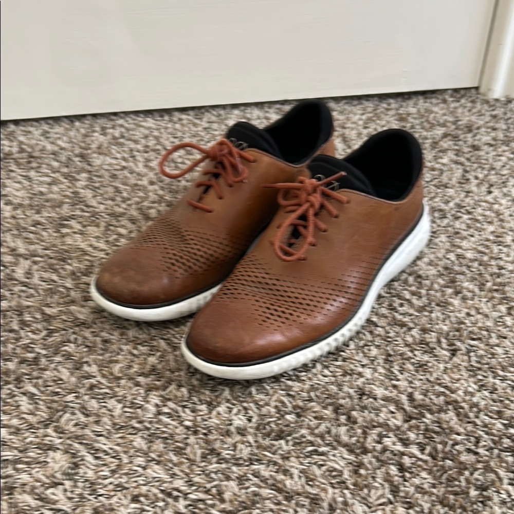 Cole Haan Brown Leather Sneakers
